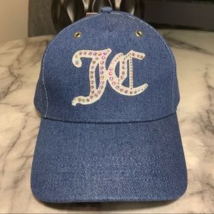 Rhinestone Juicy Couture Denim Baseball 